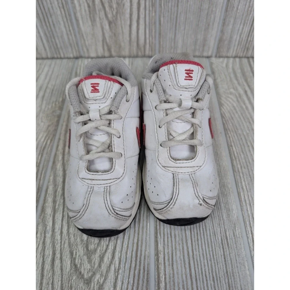 Nike Shox Sneakers Toddler Girls Size 7 Pink White Retro Y2K Shoes Cushion
